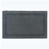 Homescapes Grande tappetino da bagno grigio XXL 70 x 120 cm, tappetino da bagno in cotone premium con design reversibile
