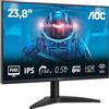 AOC Monitor da gioco 24B36X da 24 pollici FHD, 144 Hz, IPS, MPRT da 0,5 ms, sincronizzazione adattiva, HDR10, (1920 x 1080, HDMI 1x 1.4, DP 1x 1.4), nero