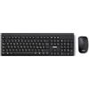 Nilox NXKMWIT011, Kit Tastiera e Mouse Wireless con Distanza Operativa di 10m, Tastiera con Layout Italiano, Mouse con Sensore Ottico da 1600 DPI, Compatibile con Windows, Linux e Mac