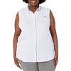 Columbia Camicia Senza Maniche Tamiami da Donna, Bianca, S