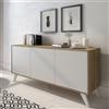 LIBEROSHOPPING Madia moderna in legno a 3 ante 154 cm - SOTO OLMO - LIBEROSHOPPING