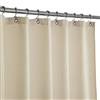 Barossa Design Short Waffle Weave Shower Curtain 66 inch Length, 230 GSM Heavy Duty Fabric, Hotel Luxury Spa, Water Repellent, Machine Washable, Cream, 71x66 Inches