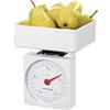 Tescoma 634524 Delicia Bilancia da Cucina, Plastica, Bianco, 5 kg, 1 Pezzo