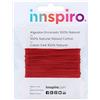 INNSPIRO Cordoncino cotone cerato fine rosso 2,0 mm. 5 m.