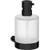 Inda Dispenser sapone a parete Mito nero opaco/vetro satinato 350 ml