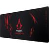 SUBSONIC - Tappetino per Mouse XXL - Sottomano, Tappetino da Scrivania Assassin's Creed Shadow 90x40 cm - Superficie liscia ottimizzata per sensori, base antiscivolo, bordi cuciti - Nero