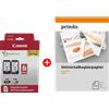 Canon Value Pack nero / differenti colori / Bianco / Bianco PG-545 + CL-546 8287B008 MCVP + Prindo Carta Universale 500 fogli 360 pagine