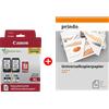 Canon Value Pack nero / differenti colori / Bianco PG-545XL + CL-546XL 8286B011 MCVP + Prindo Carta Universale 500 fogli 700 pagine