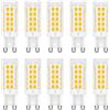 HUAMu Lampadina LED G9 4W, Equivalente a Lampada Alogena 30W-40W, Bianco Caldo 2700K, per Specchio da Bagno, Lampada da Tavolo, nicht dimmbar, set di 10
