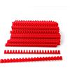 Alevar Dorsi in Plastica a Spirale per Rilegatura, 21 Anelli Diametro 16 mm, Formato A4, Capacità da 101 a 120 Fogli, Colore Rosso, Confezione da 100 Pezzi