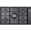 DeLonghi NL 59 DD Piano Cottura a Gas 5 Zone 1 Ultrarapido a Doppia corona 90 cm Nero