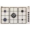 DeLonghi SL 59 DD Linea Continuativi Piano Cottura a Gas 5 Zone 1 Bruciatore Ultrarapido 90 cm Sabbia