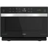 Whirlpool MWP 337 SB Forno a Microonde con Grill Capacita' 33 Litri Potenza 1000 W Funzione DualCrisp DualSteam Jet Start ChefMenu Display LED Nero