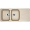 Franke Antea AZG 621 Lavello Fragranite da Incasso Gocciolatoio Reversibile 2 Vasche Avena 116x50cm 114.0490.256
