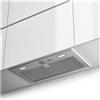 Faber 305.0599.323 INKA ICH SS A52 - Cappa a incasso, aspirante e filtrante, 52 cm, 390 m³-h, Classe B, 70 dB, comandi meccanici, 3 velocita', illuminazione LED, Acciaio Inox