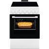 Electrolux Cucina LKR620066W Multifunzione Libera Installazione Piano Elettrico in Vetroceramica 4 Zone Classe Energetica A Bianco