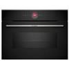 Bosch Serie 8 CMG7241B2 Forno da incasso compatto combinato a microonde 45 Litri Cleaning Assistance (idrolisi), ring digitale TFT touch Sistema di cottura automatico DishAssist 16 funzioni 45 cm Nero