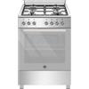 La Germania SE664EX24 Cucina con piano a gas 4 fuochi forno elettrico 60 cm Inox
