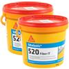Sika - Sikalastic-520 Fiber IT, Grigio - Membrana liquida impermeabilizzante - Rivestimento decorativo elastomerico - Resistente ai raggi UV - 5kg (Confezione da 2)