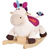 B. toys - Rodeo Rocker - Dilly-Dally - Unicorno Rocker - Unicorno a dondolo - Cavalcabile in legno - Giocattolo classico per bambini e ragazzi - 18 mesi +