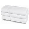 HH HERMET HOTELLERIE Set Asciugamani Bagno In Spugna 100% Cotone, 3 Ospiti/Bidet, Confezione da 3 Pezzi, Misura cm.40x60, 550 gr/mq, Ideali per B&B e Hotel, Resistente ai Lavaggi Frequenti, Bianco, Linea Luxury