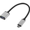 Renkforce Adattatore USB 3.2 Gen 1 (USB 3.0) [1 x USB-C® maschio - 1 x USB 3.2 Gen 1 femmina A (USB 3.0)] RF-USBA-MS-01 gesle