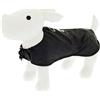 Ferribiella Spa Ferribiella Impermeabile per Cani Pocket Fuss In The Rain Tascabile Nero, 70-cm