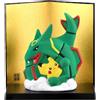 Chugai Pottery Pokemon Pikachu e Rayquaza Decorazione Ceramica Yakushi Kama Ornamenti Giappo...