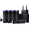 Shelly LOQED Power Kit - Alimentatore con batterie ricaricabili per LOQED Touch Smart Lock + Omaggio