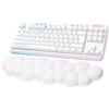 Logitech G G715 Tastiera Gaming Wireless con Luce RGB LIGHTSYNC, Velocità Della LUCE, Tactile Switch (Marrone GX) e Supporto Per Tastiera, Compatibile con PC e Mac, US INT'L QWERTY - Bianco