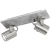 Eglo Leuchten my light Spot faretto orientabile a 2 luci Praceta grigio stile industrial moderno 2XGU10 95742/20