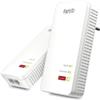 AVM Fritz Powerline 1240 Ax Wlan Set 2Pz Wifi + Lan Av1200