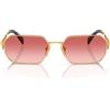 Prada Occhiali da Sole PRA51S 5AK40C Oro/Rosso Sfumato Unisex