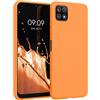 kwmobile Custodia Compatibile con Samsung Galaxy A22 5G Cover - Back Case per Smartphone in Silicone TPU - Protezione Gommata - arancia fruttata