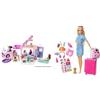 Barbie Camper Dei Sogni 3 In 1, Playset Con 3 Veicoli E 50 Accessori, Giocattolo
