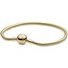 PANDORA Icons Bracciale con maglia snake placcato in oro 14k, 17