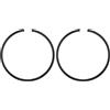 M METERXITY 2-Pz Fasce Elastiche per Pistone da 33mm x 1.5mm Fasce Elastiche Standard per Motoseghe Elettriche, Parti di Ricambio [Nero]