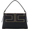 Elisabetta Franchi Borsa Donna Tote piccola con maxi logo Nero TU