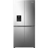 Hisense Frigorifero Americano 4 Porte Libera Installazione Hisense RQ5P470SMIE 460L con Dispenser Acqua Classe E