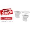Leroy Merlin Coppia sanitari distanziato scarico a pavimento SET AMBRA2 bianco lucido WC: P 48.5 x L 37 x H 40.5 cm, bidet: P 39 x L 36.5 x H 41 cm