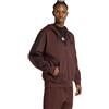adidas Giacca felpa cappuccio Hoodie UOMO Adidas marrone 3-Stripes Fleece Full-Zip