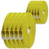 1aTTack.de 0,5m - giallo - 10 pezzi - Cavo di Rete Ethernet Cat6 Piatto Lan Gigabit RJ45 Cat 6 compatibile Cat5 Cat5e Cat7 Cat8