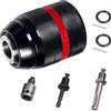 CMLY Mandrino autoserrante per trapano Milwaukee, montaggio 1/2-20UNF 1,5-13 mm, mandrino autoserrante per trapano a mano, con codolo SDS-Plus da 3/8 adattatore per avvitatore a percussione da 1/2