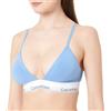 Calvin Klein Donna Reggiseno a Bralette Triangle Imbottitura Estraibile, Blu (Glacier), XS