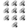 Create idea 10 PZ M6 Alta zigrinata Pollice Dadi Femminili Filettati 304 In Acciaio Inox Rotondo Manopola di Bloccaggio Dadi DIN 466