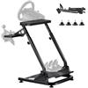 VEVOR Supporto per Volante da Corsa, Supporto per Simulatore Regolabile Pieghevole per Logitech G29 G27 G920 G923, Thrustmaster T300RS T300GT T248 TS-PC TSXW Gaming Cockpit, Pedali NON Incluso