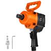 VEVOR Avvitatore a Percussione Pneumatica da 1 pollice, Avvitatore ad Impulsi Pneumatico Doppio Martello, Coppia Inversa max. 1626 Nm, 6 Velocità da 4600 giri/min per Riparazioni Manutenzione