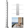 VEVOR Ringhiera per Recinzione da Balcone 914x108x68 mm da Giardino Balcone Ponte in Acciaio Inox, Kit di Palo per Balaustrata da Terrazza, Argento, 1JZLGZXYS914I4BDB001V0