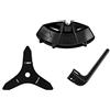 EGO ABB1203-1 Kit combinato lama in metallo commerciale 56-Volt Li-Ion Cordless Commercial String Trimmer STX3800, STX4500 e decespugliatore commerciale BCX4500, nero
