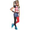 Rubie's 620744 - Costume Harley Quinn, Bambina, Multicolore, S (3-4 Anni)